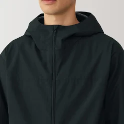 Veste à capuche en polyester déperlante pour homme