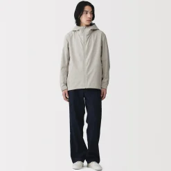 Veste à capuche en polyester déperlante pour homme