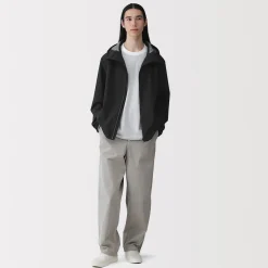 Veste à capuche en polyester déperlante pour homme