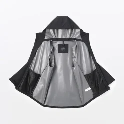 Veste à capuche en polyester déperlante pour homme