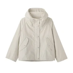 Veste à capuche en toile de coton léger pour femme