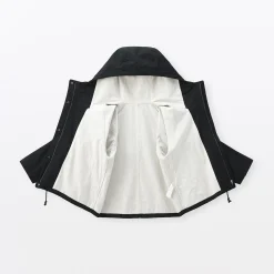 Veste à capuche en toile de coton léger pour femme