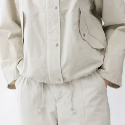 Veste à capuche en toile de coton léger pour femme