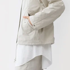 Veste à capuche en toile de coton léger pour femme