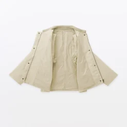 Veste à col montant en velours côtelé déperlant pour femme