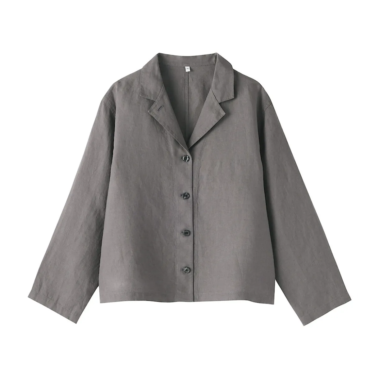 Veste chemise en lin lavé pour femme