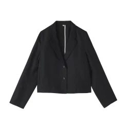 Veste courte en lin et lyocell pour femme