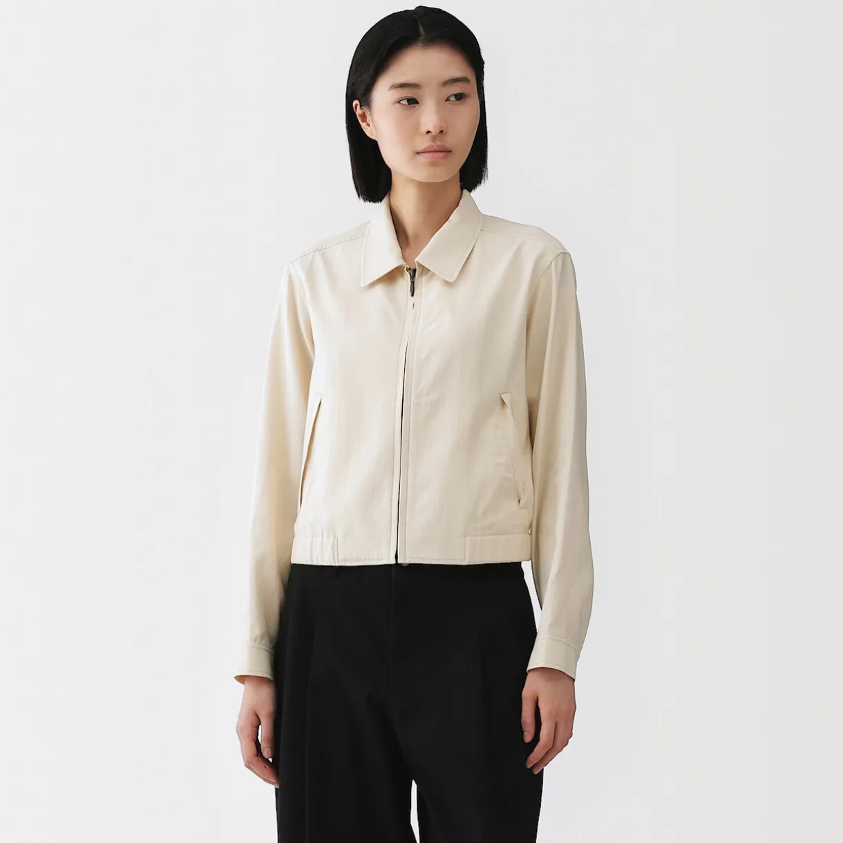 Veste courte en mélange de rayonne pour femme