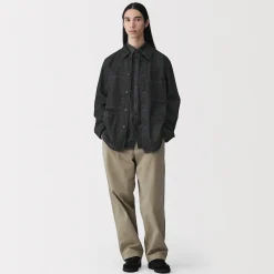 Veste de travail denim en kapok mélangé pour homme