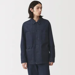 Veste de travail denim en kapok mélangé pour homme
