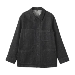 Veste de travail denim en kapok mélangé pour homme