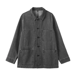 Veste de travail denim en kapok mélangé pour homme
