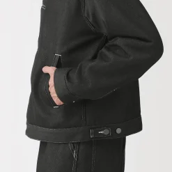 Veste en denim polyester recyclé pour homme