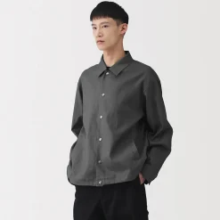 Veste en lin avec cordon de serrage pour homme