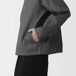 Veste en lin avec cordon de serrage pour homme