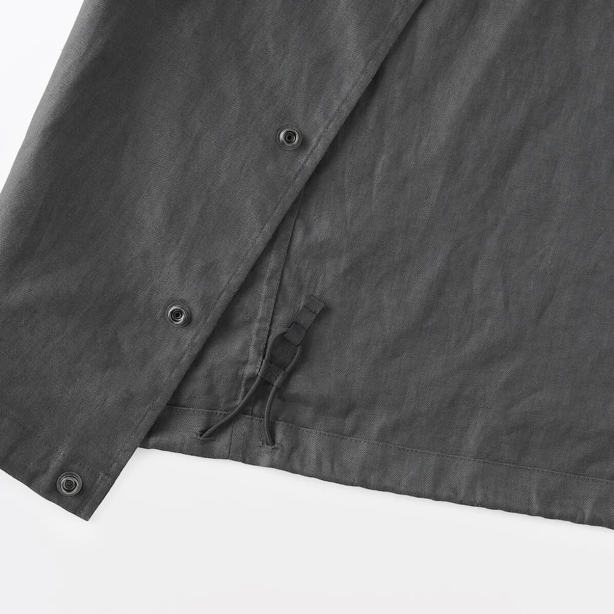 Veste en lin avec cordon de serrage pour homme