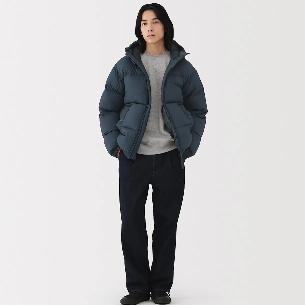 Veste imperméable à capuche pour homme