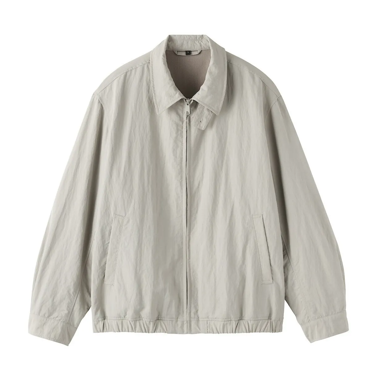 Veste zippée en nylon recyclé déperlant pour homme