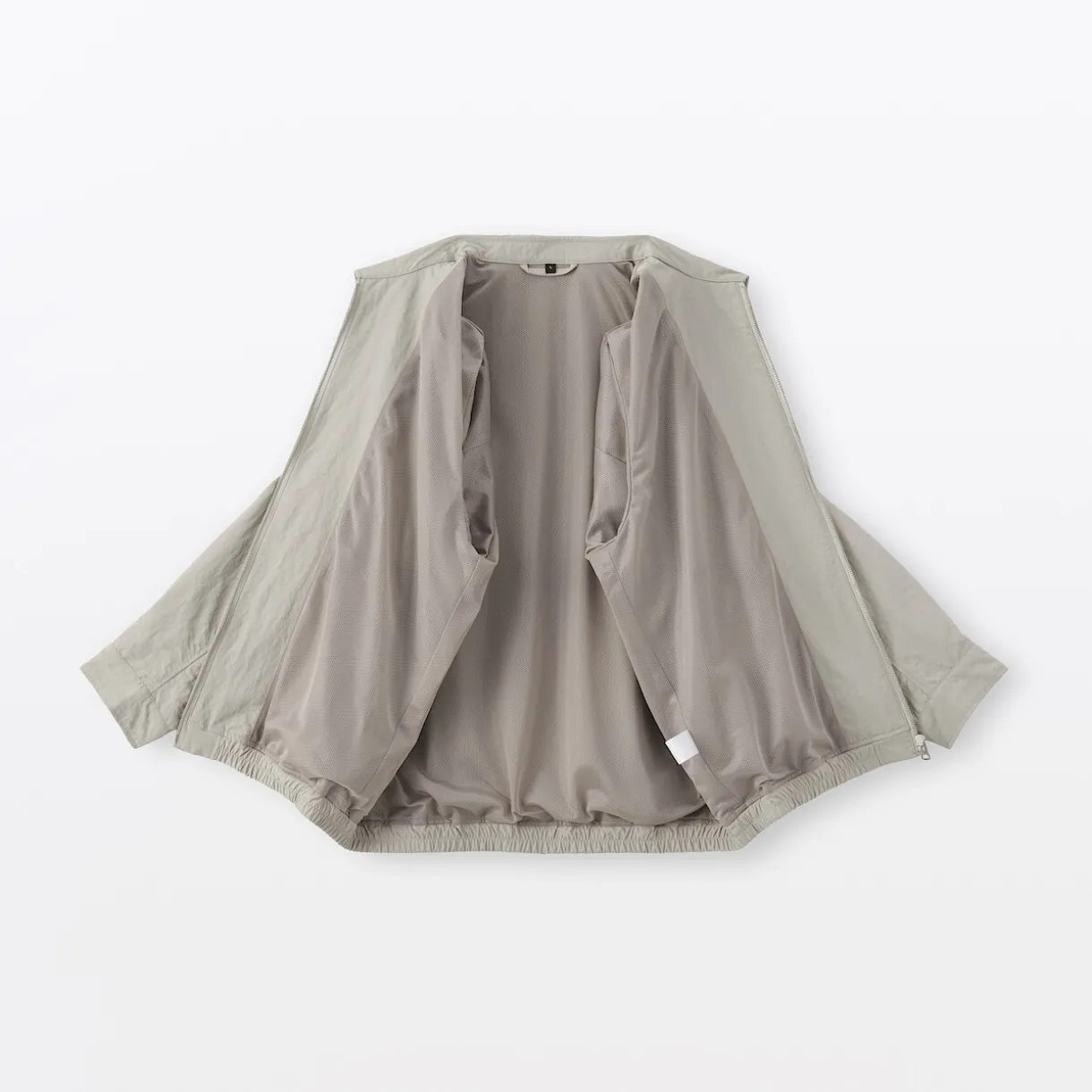 Veste zippée en nylon recyclé déperlant pour homme