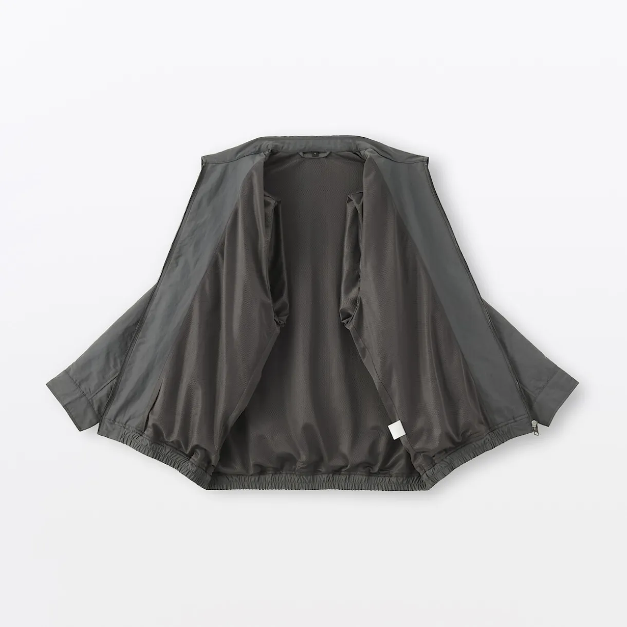 Veste zippée en nylon recyclé déperlant pour homme