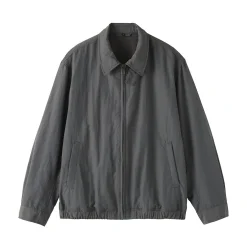 Veste zippée en nylon recyclé déperlant pour homme