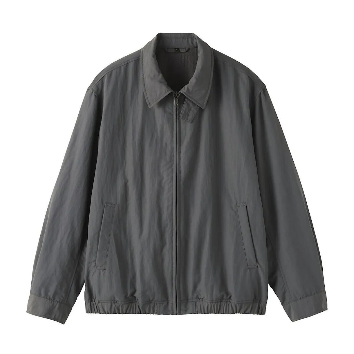 Veste zippée en nylon recyclé déperlant pour homme