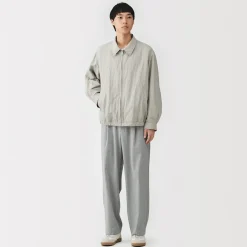 Veste zippée en nylon recyclé déperlant pour homme